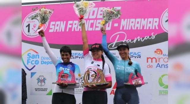 Micaela Gutiérrez se quedó con la Doble San Francisco-Miramar femenina de ciclismo