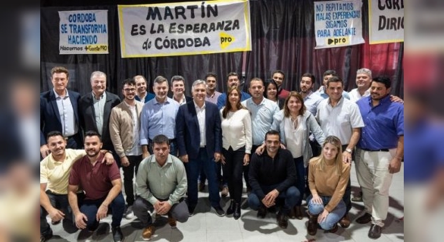 Dirigentes del PRO realizaron un acto en apoyo a la candidatura de Martín Llaryora gobernador 2023   