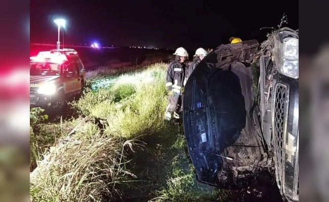 Camioneta y motocicleta protagonizaron accidente en el kilómetro 29 de Ruta 1