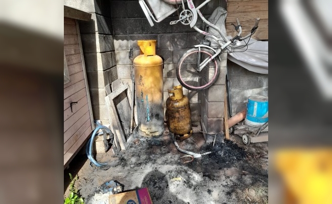 Bomberos intervino en un principio de incendio en una vivienda