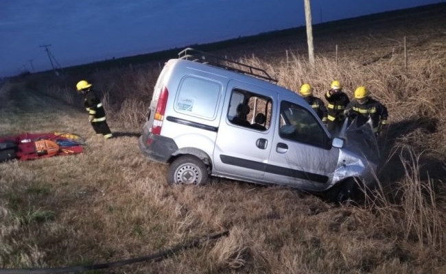 Josefina: se durmió y terminó en la banquina