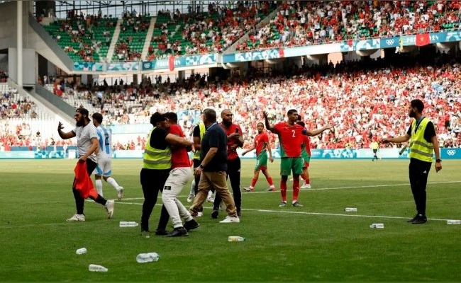 FIFA abrió una investigación tras los incidentes en Argentina-Marruecos en los Juegos Olímpicos de París 2024