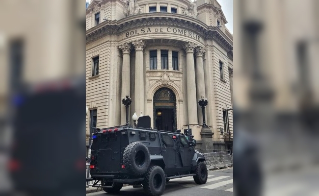 Amenaza de bomba en la Bolsa de Comercio de Rosario antes de la llegada de Milei