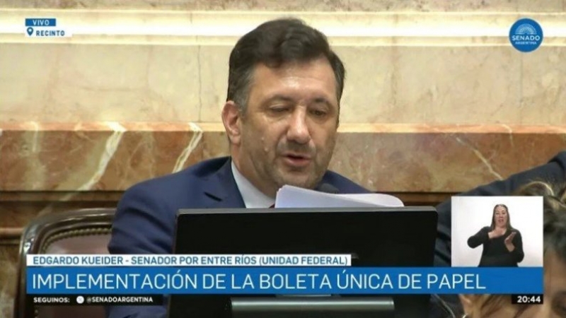 El Senado aprobó el proyecto de boleta única de papel con modificaciones