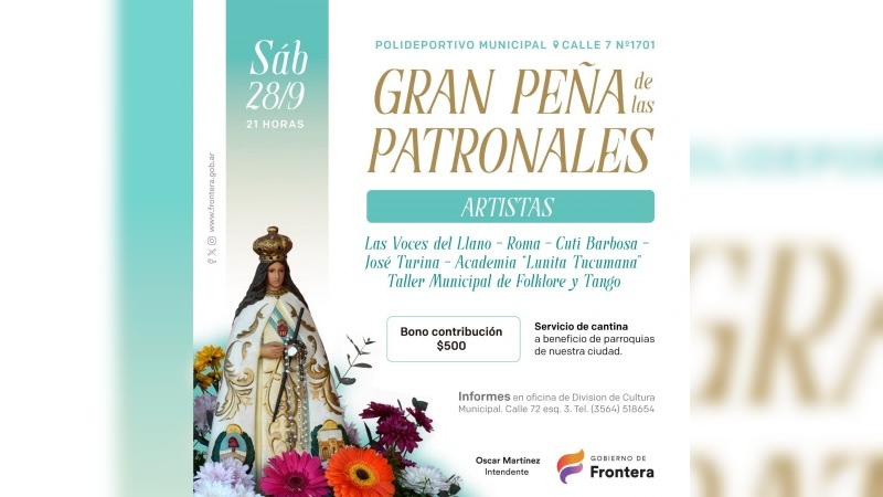 Gran Peña de las Patronales en Frontera