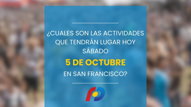 ¿Qué actividades tendrán lugar en la ciudad este sábado 5 de octubre?