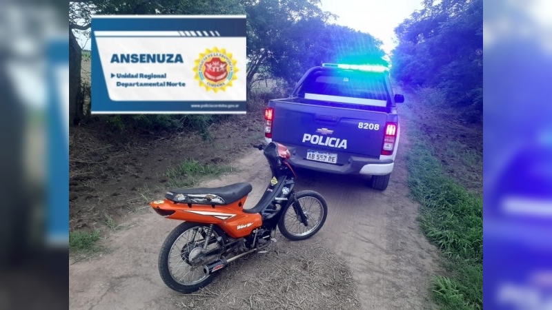 Brinkmann: Secuestraron una motocicleta por infracción al código de convivencia ciudadana