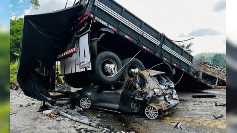 Brutal triple choque en Brasil: se eleva a 41 la cifra de muertos