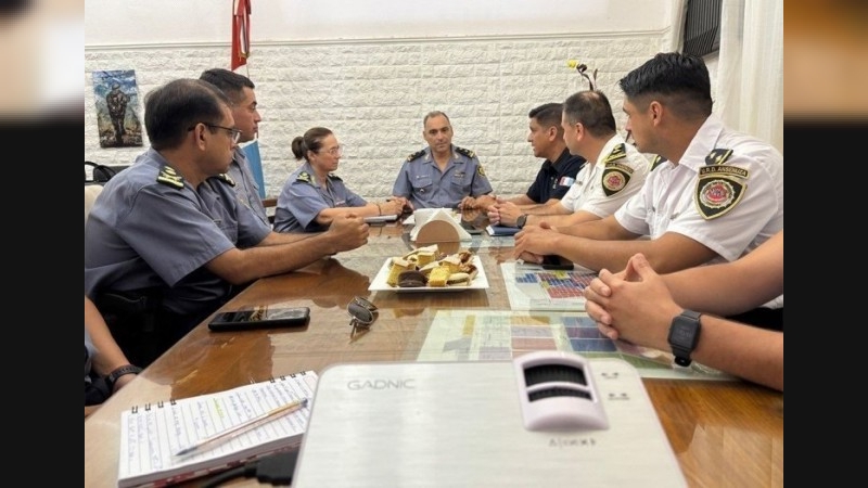 Se reunieron autoridades policiales de la UR XIII y la departamental Ansenuza