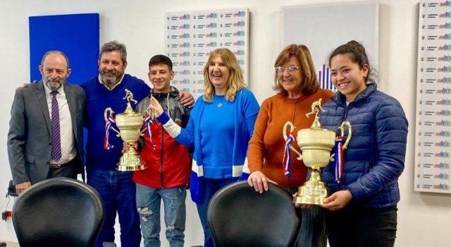 Alejandra Piasco recibió a Camila Vivas y Jeremías Martínez