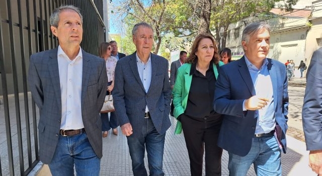 Bernarte acompañó a Schiaretti en su recorrido de campaña por Santa Fe