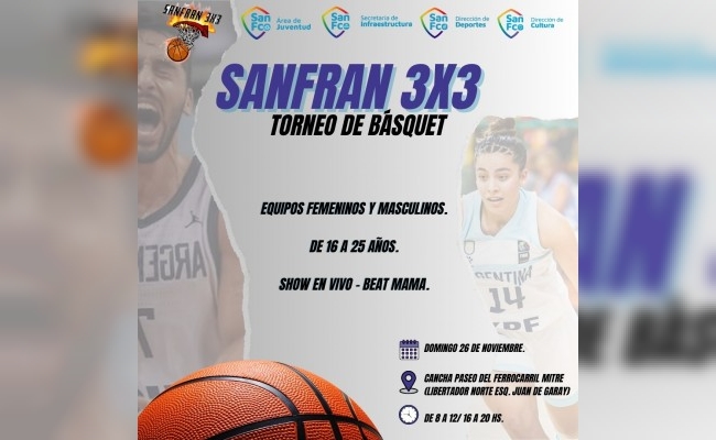 Se ha reprogramado la fecha del primer torneo de básquet SanFran 3x3 en la ciudad