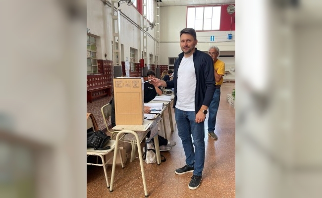 Puricelli emitió su voto 