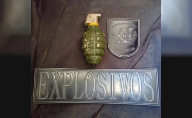 Encontraron una réplica de granada militar en un barrio de Córdoba