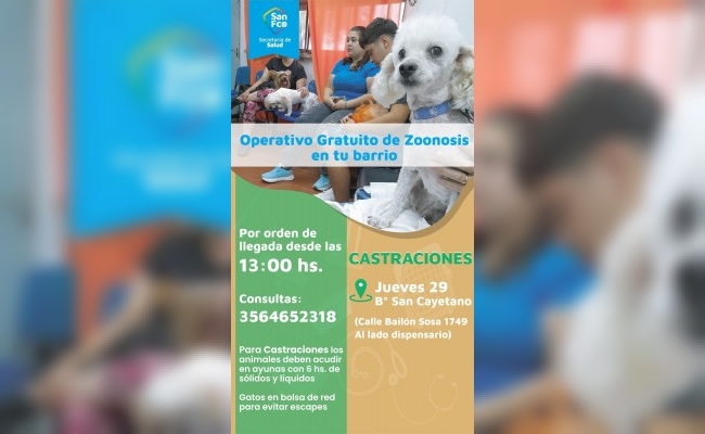 Inicia la campaña gratuita 2024 de castraciones y vacunación antirrábica