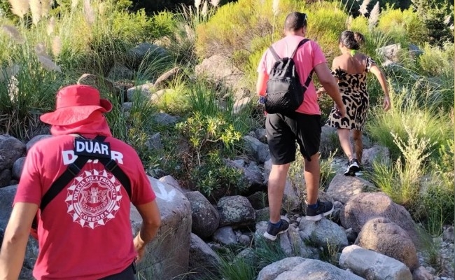 Rescataron a dos senderistas perdidos en el cerro La Palmita en Córdoba