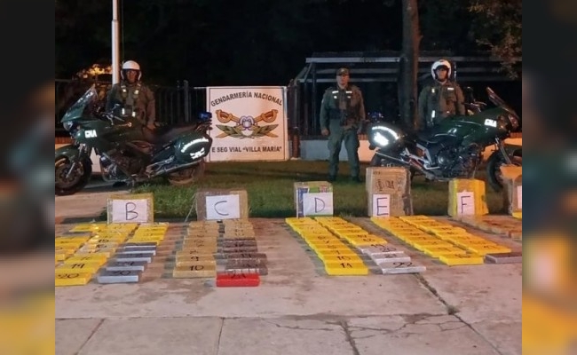 Decomisaron 150 kgs. de cocaína a la altura de Morteros