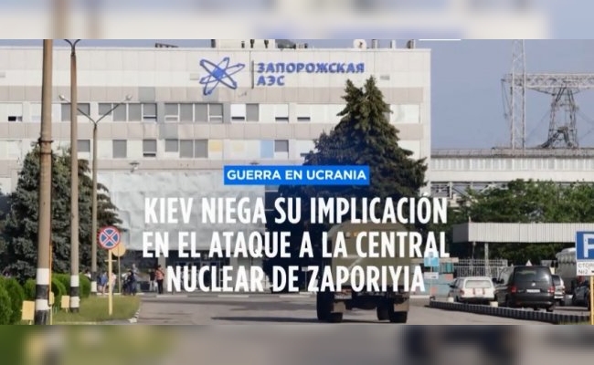 Ucrania niega estar detrás del ataque con drones sobre la central nuclear de Zaporiyia