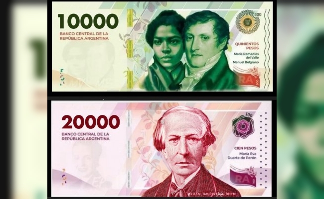 El billete de $10.000 estará en la calle en mayo y el de $20.000, a fin de año