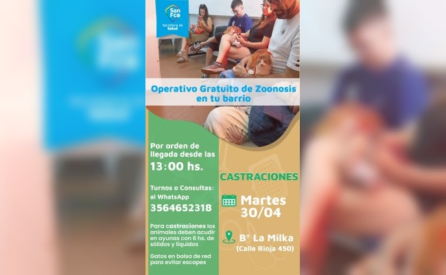 Se retoma la campaña gratuita 2024 de castraciones y vacunación antirrábica