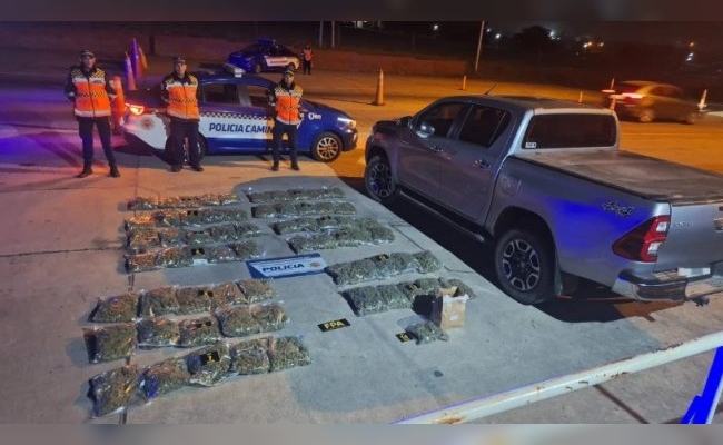 Secuestraron 33 kilos de drogas en un control policial en el Valle de Punilla