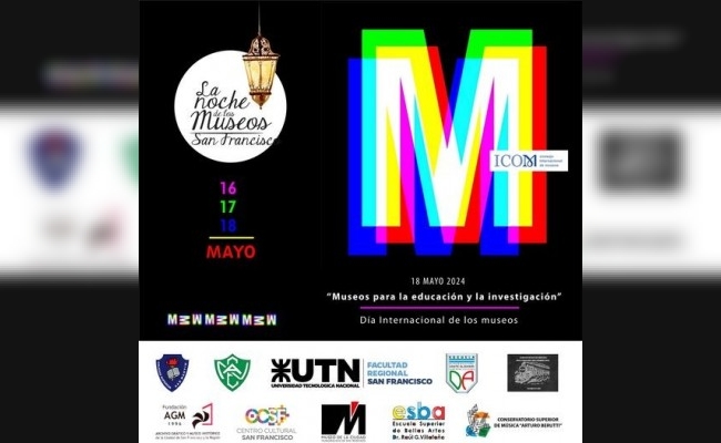 Entre el jueves 16 y el sábado 18 de mayo se llevarán a cabo en San Francisco las actividades de “La Noche de los Museos”