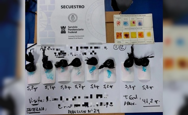 El Servicio Penitenciario secuestró dosis de cocaína ocultas en el Penal de Ezeiza