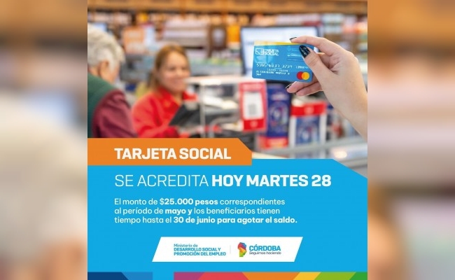 Tarjeta Social: este martes se acreditó el monto de mayo