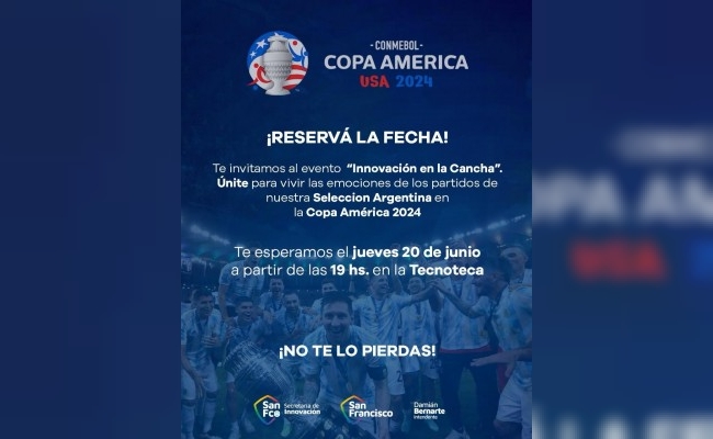 "Copate en la Tecnoteca": disfruta de la Copa América con la Municipalidad