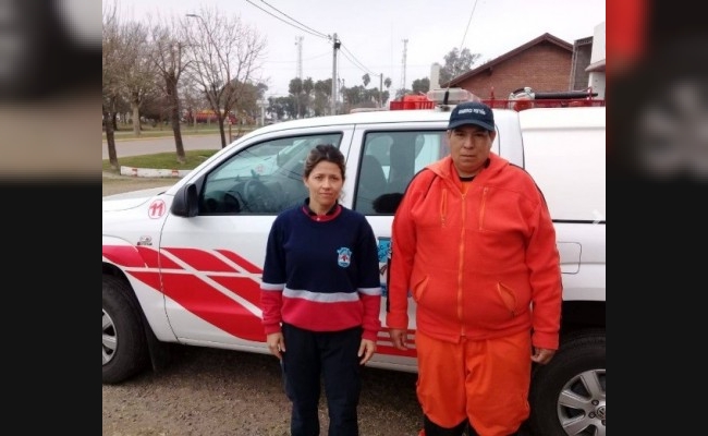 Bomberos de Porteña y su can de la División k9 se suman a la búsqueda de Loan en Corrientes