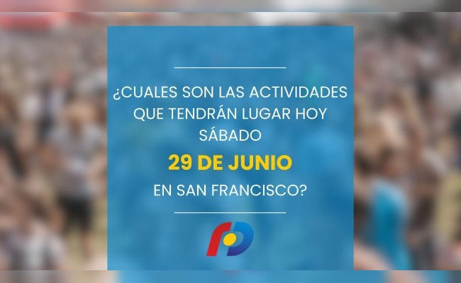 ¿Qué actividades tendrán lugar en la ciudad este sábado 29 de junio?