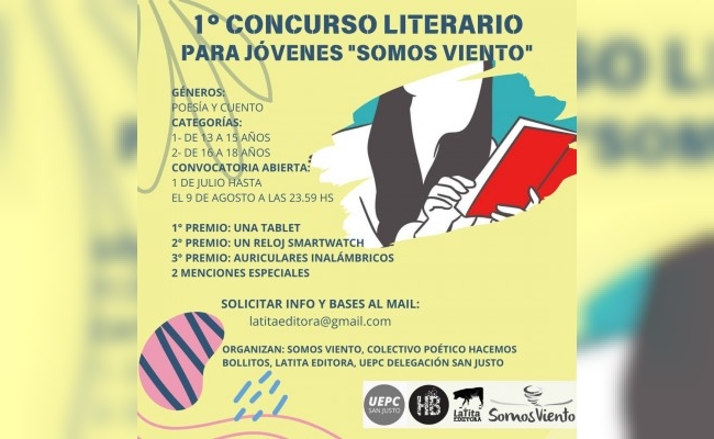 Concurso literario para jóvenes "Somos Viento"