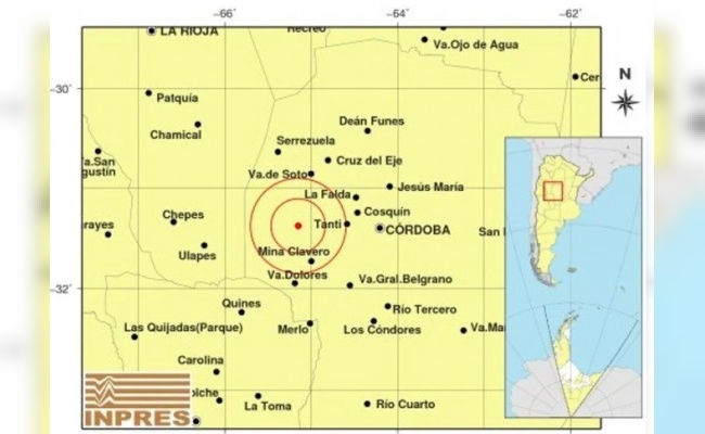 Tembló Córdoba: un sismo se registró este miércoles en las sierras