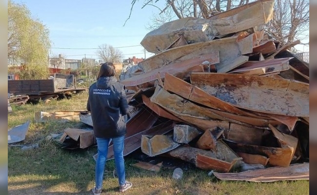 Incautaron 600 toneladas de materiales en inspecciones a chatarrerías del departamento Castellanos