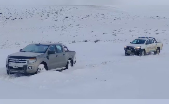 Encontraron muerto a un hombre de 80 años que desapareció en medio del temporal de nieve en San Cruz