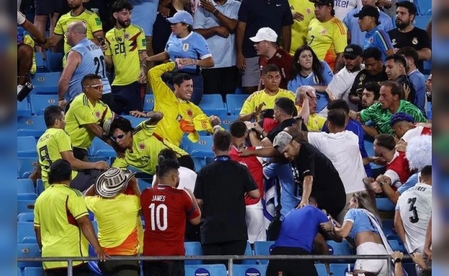 La Conmebol repudió los hechos de violencia tras el partido de Uruguay - Colombia