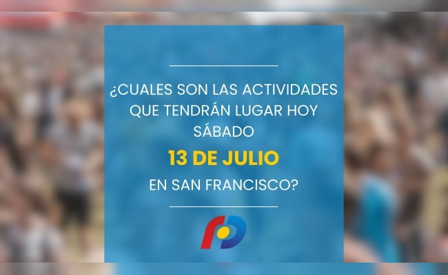 ¿Qué actividades tendrán lugar en la ciudad este sábado 13 de julio?