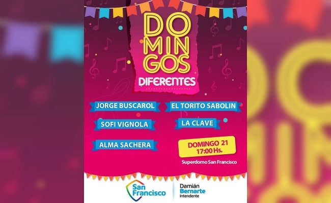 Se viene la cuarta fecha del ciclo “Domingos Diferentes”