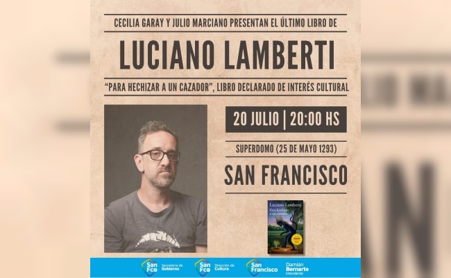 El escritor Luciano Lamberti presentará su último libro en el Superdomo