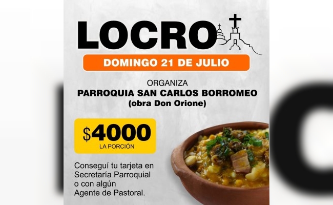 Locro a beneficio del Cottolengo Don Orione