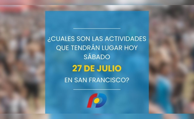 ¿Qué actividades tendrán lugar en la ciudad este sábado 27 de julio?