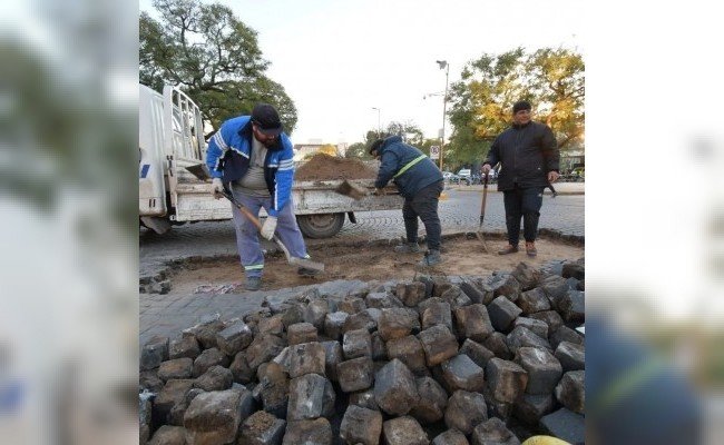 Corte de calle por bacheo