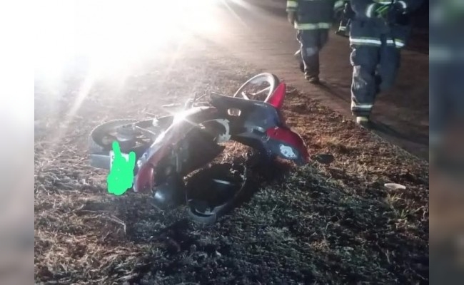 Motociclista lesionado en jurisdicción de Brinkmann