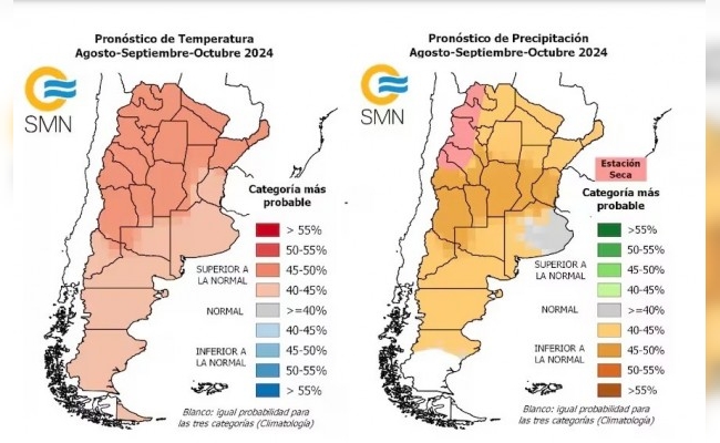 Alerta y preocupación por el clima en Argentina para los próximos tres meses