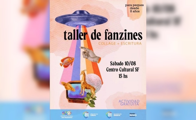 Taller de Fanzines: collage y escritura para niños en el Centro Cultural de nuestra ciudad