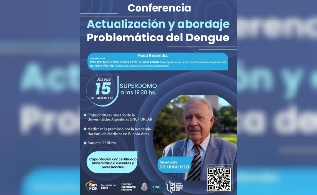 El Dr. Hugo Pizzi disertará en San Francisco