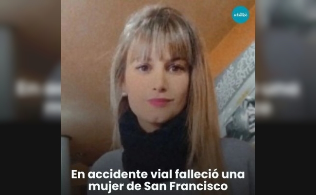 En accidente vial falleció una mujer de San Francisco