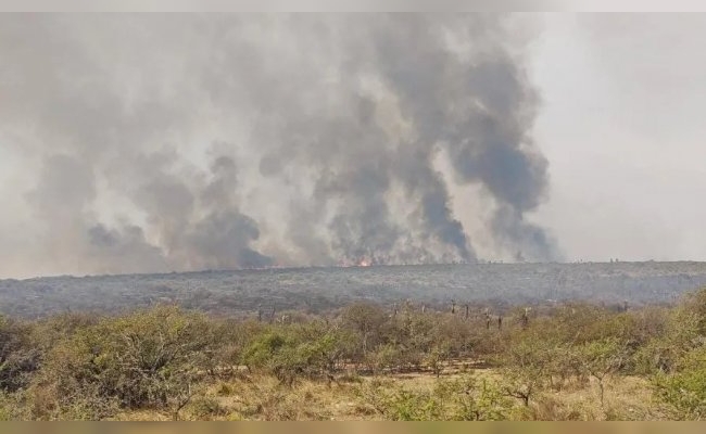 Bomberos trabajan en dos grandes incendios: uno en Calamuchita y el otro, entre Yocsina y Malagueño