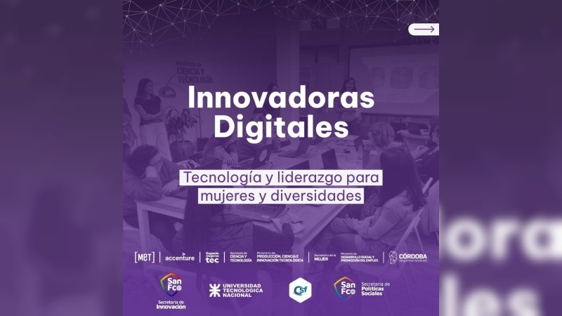 “Innovadoras digitales”: tecnología y liderazgo para mujeres y diversidades