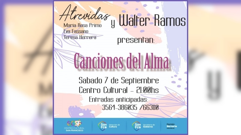 Canciones del Alma: atrevidas junto a Walter Ramos